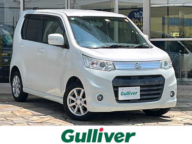 スズキ ワゴンＲ スティングレー X 静岡県 2014(平26)年 5.1万km パールホワイト 社外ナビ/・ワンセグTV/・CD/Bluetooth/ラジオ/主要装備/・プッシュスタート/・スマートキー/・オートライト/・HIDヘッドライト/・アイドリングストップ/・フォグランプ/・ドライブレコーダー/・ETC
