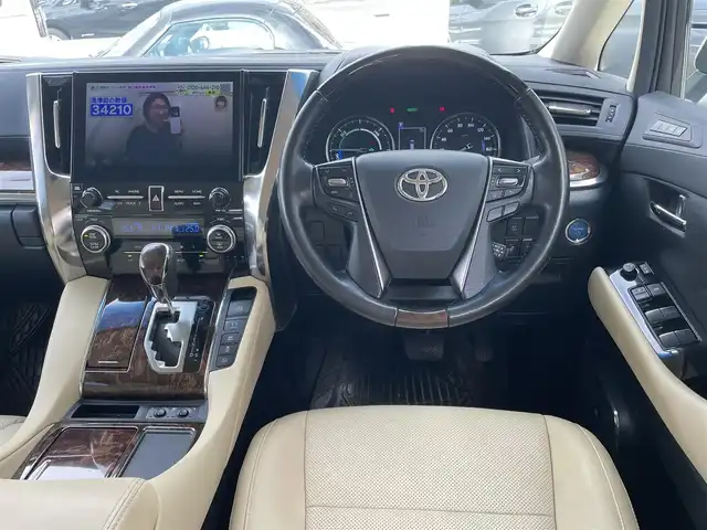 トヨタ アルファードハイブリット G Fパッケージ 神奈川県 2022(令4)年 4.1万km ホワイトパールクリスタルシャイン 純正T-Connectナビ/　（CD・DVD・Bluetooth）/JBLプレミアムサウンドシステム/フルセグTV/合成皮革シート/パワーシート/シートヒーター/エアシート/両側パワースライドドア/パワーバックドア/パノラミックビューモニター/デジタルインナーミラー/パーキングアシスト/トヨタセーフティセンス/ブラインドスポットモニター/レーダークルーズコントロール/ステアリングヒーター/クリアランスソナー/LEDヘッドライト/LEDフォグライト/ビルトインETC2.0/前後ドライブレコーダー/スマートキー×2/保証書/取扱説明書/R5.6.7ディーラー記録簿あり