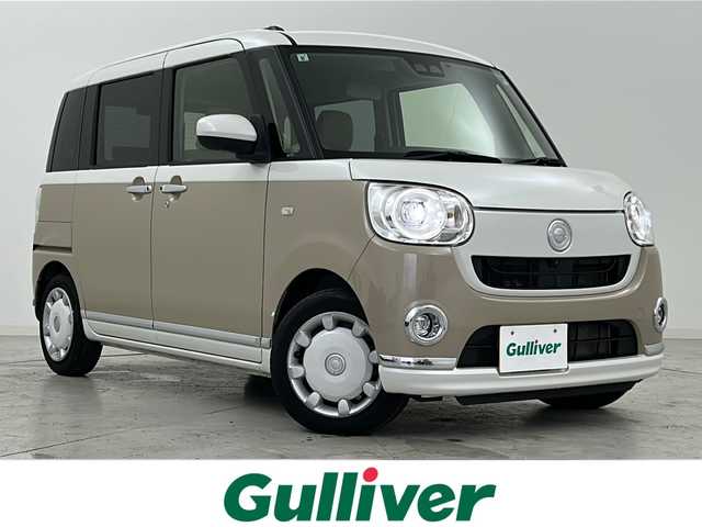 ダイハツ ムーヴ キャンバス G メイクアップ リミテッド　SAⅢ 宮城県 2022(令4)年 5.4万km パールホワイトⅢ/ナチュラルベージュマイカメタリック 2トーン 禁煙車/両側パワースライドドア/全方位カメラ/スマートアシスト/・衝突軽減ブレーキ/・車線逸脱警報システム/・オートハイビーム/社外7型ナビ/・CD・DVD・SD/ワンセグTV/ETC/LEDヘッドライト/LEDフォグライト/社外フロアマット/アイドリングストップ/横滑り防止装置/プッシュスタート/スマートキー