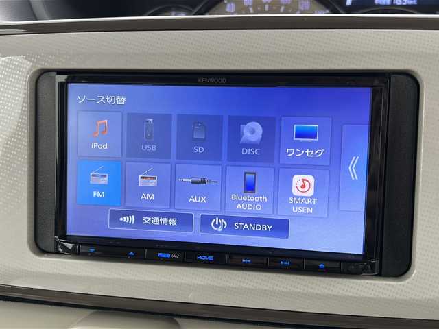 ダイハツ ムーヴ キャンバス G メイクアップ リミテッド　SAⅢ 宮城県 2022(令4)年 5.4万km パールホワイトⅢ/ナチュラルベージュマイカメタリック 2トーン 禁煙車/両側パワースライドドア/全方位カメラ/スマートアシスト/・衝突軽減ブレーキ/・車線逸脱警報システム/・オートハイビーム/社外7型ナビ/・CD・DVD・SD/ワンセグTV/ETC/LEDヘッドライト/LEDフォグライト/社外フロアマット/アイドリングストップ/横滑り防止装置/プッシュスタート/スマートキー