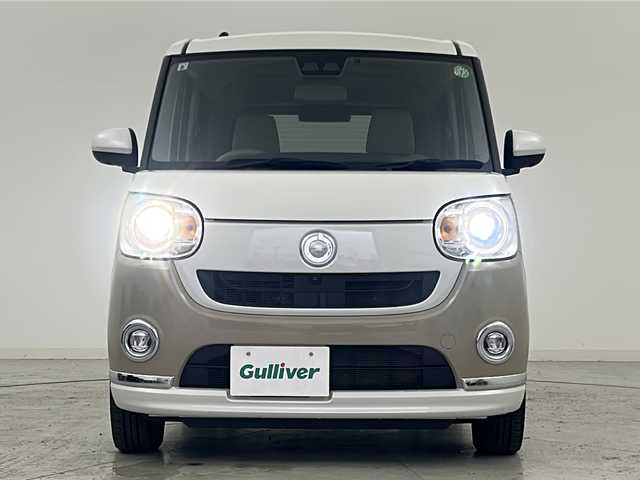 ダイハツ ムーヴ キャンバス G メイクアップ リミテッド　SAⅢ 宮城県 2022(令4)年 5.4万km パールホワイトⅢ/ナチュラルベージュマイカメタリック 2トーン 禁煙車/両側パワースライドドア/全方位カメラ/スマートアシスト/・衝突軽減ブレーキ/・車線逸脱警報システム/・オートハイビーム/社外7型ナビ/・CD・DVD・SD/ワンセグTV/ETC/LEDヘッドライト/LEDフォグライト/社外フロアマット/アイドリングストップ/横滑り防止装置/プッシュスタート/スマートキー