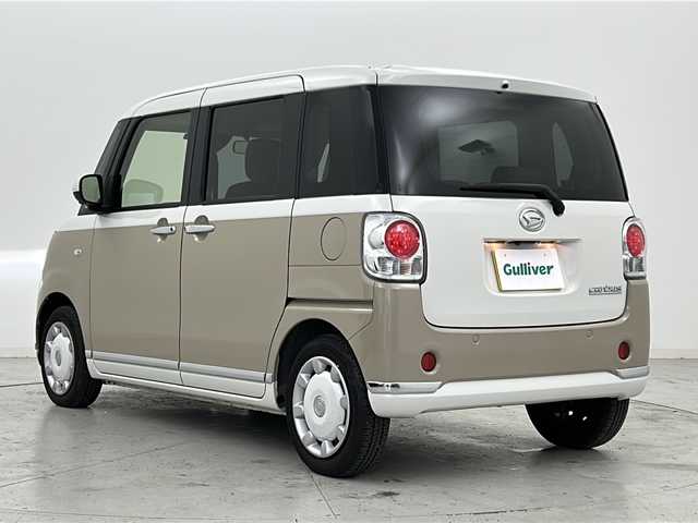 ダイハツ ムーヴ キャンバス G メイクアップ リミテッド　SAⅢ 宮城県 2022(令4)年 5.4万km パールホワイトⅢ/ナチュラルベージュマイカメタリック 2トーン 禁煙車/両側パワースライドドア/全方位カメラ/スマートアシスト/・衝突軽減ブレーキ/・車線逸脱警報システム/・オートハイビーム/社外7型ナビ/・CD・DVD・SD/ワンセグTV/ETC/LEDヘッドライト/LEDフォグライト/社外フロアマット/アイドリングストップ/横滑り防止装置/プッシュスタート/スマートキー