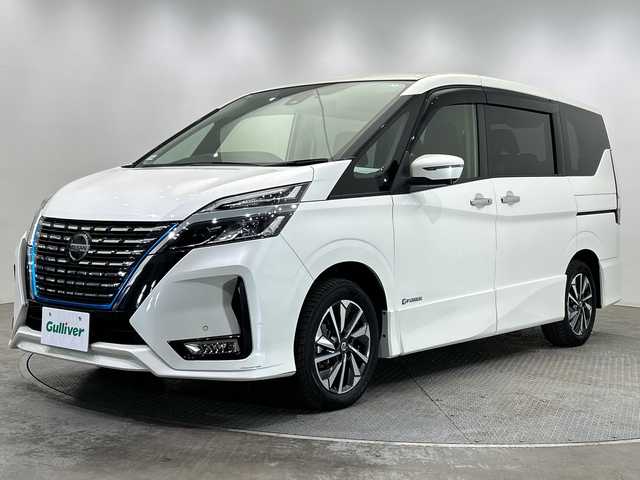 日産 セレナ e－パワー ハイウェイスター V 栃木県 2021(令3)年 3.6万km ブリリアントホワイトパール 純正ナビ/(CD/DVD/フルセグTV/Bluetooth/SD/HDMI)/アラウンドビューモニター/電動パーキングブレーキ/オートホールド/両側オートスライドドア/スマートルームミラー/ETC/禁煙車/オートライト/LEDヘッドライト/横滑り防止装置/フォグランプ/スマートキー/プッシュスタート/電動格納ミラー/純正アルミホイール/純正フロアマット
