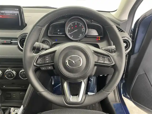 マツダ デミオ XD ツーリング 宮城県 2017(平29)年 7.6万km エターナルブルーマイカ 純正ナビ/TV/CD/USB/BT/BSM/前席シートヒーター/レーダークルーズコントロール/アイドリングストップ/パドルシフト/オートライト/純正AW16インチ/ドライブレコーダー/ETC/スマートキー/スペアキー/プッシュスタート/保証書/禁煙車