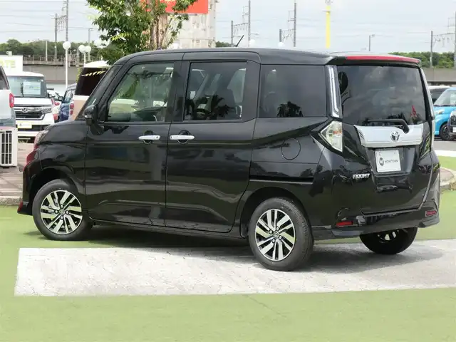 トヨタ ルーミー カスタムG 千葉県 2025(令7)年 0.1万km未満 ブラックマイカメタリック カスタムＧ　パノラミックビューパッケージ（33000）9インチDA標準/スマートアシストIII/レーダークルーズコントロール/エコアイドル/両側パワースライドドア/ディスプレイオーディオ/純正地デジTV/【Bluetooth接続】/【Apple CarPlay　Android Auto対応】/パノラマモニター/革巻きステアリング/ステアリングスイッチ/LEDヘッドライト/フォグライト/ウインカーミラー/コーナーセンサー/純正14インチアルミホイル/キーフリーシステム