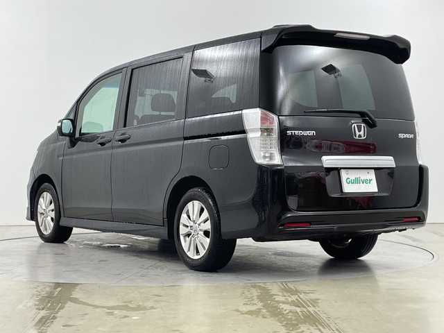 ホンダ ステップワゴン スパーダ S 道央・札幌 2009(平21)年 10.1万km プレミアムブラキッシュパール ・4WD/・純正ナビ  フルセグ/CD/DVD/HDD/・バックカメラ/・両側パワースライドドア/・前後ドライブレコーダー/・社外エンジンスターター/・ETC/オートライト/・純正フロアマット/・ABS