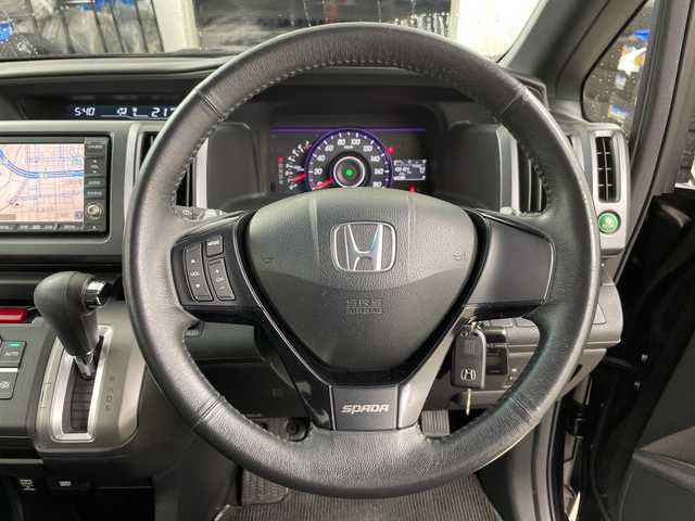 ホンダ ステップワゴン スパーダ S 道央・札幌 2009(平21)年 10.1万km プレミアムブラキッシュパール ・4WD/・純正ナビ  フルセグ/CD/DVD/HDD/・バックカメラ/・両側パワースライドドア/・前後ドライブレコーダー/・社外エンジンスターター/・ETC/オートライト/・純正フロアマット/・ABS