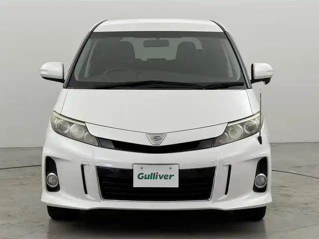 トヨタ エスティマ アエラス 福岡県 2012(平24)年 5.4万km ホワイトパールクリスタルシャイン 後席モニター　/純正８インチナビ（フルセグＴＶ）　/バックカメラ　/両側電動スライドドア　/オットマン　/ＭＴモード付きＡＴ　/オートライト　/盗難防止装置　/ＥＴＣ　/純正１８インチアルミホイール　/ウォークスルー