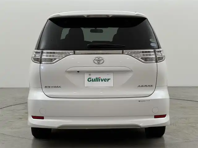 トヨタ エスティマ アエラス 福岡県 2012(平24)年 5.4万km ホワイトパールクリスタルシャイン 後席モニター　/純正８インチナビ（フルセグＴＶ）　/バックカメラ　/両側電動スライドドア　/オットマン　/ＭＴモード付きＡＴ　/オートライト　/盗難防止装置　/ＥＴＣ　/純正１８インチアルミホイール　/ウォークスルー