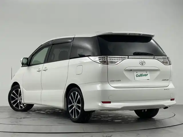 トヨタ エスティマ アエラス 熊本県 2012(平24)年 5.4万km ホワイトパールクリスタルシャイン 後席モニター　/純正８インチナビ（フルセグＴＶ）　/バックカメラ　/両側電動スライドドア　/オットマン　/ＭＴモード付きＡＴ　/オートライト　/盗難防止装置　/ＥＴＣ　/純正１８インチアルミホイール　/ウォークスルー