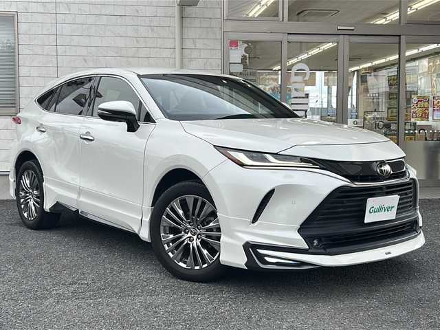 トヨタ ハリアー Z レザーパッケージ 埼玉県 2021(令3)年 4万km ホワイトパールクリスタルシャイン ワンオーナー　/モデリスタエアロ(F/S/R)　/ＪＢＬサウンド　/純正ナビ　/フルセグ/BT/USB/AUX/FM/AM/Miracast/デジタルインナーミラー　/ビルトインＥＴＣ2.0/前席パワーシート　/前席シートヒーター　/前席エアーシート　/運転席メモリーシート/パワーバックドア　/ＡＣＣ/オートライト/オートハイビーム/ステアリングスイッチ/バックカメラ/サイドカメラ/横滑り防止/ハンドルヒーター/PCS/BSM/クリアランスソナー/RCTA/LTA/スマートキー２本　/保証書　/取扱説明書