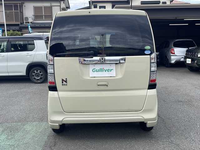 ホンダ Ｎ ＢＯＸ G Lパッケージ 埼玉県 2012(平24)年 5.1万km ヒダマリアイボリーパール 純正メモリーナビゲーション(VXM-128V)/AM/FM/CD/DVD/SD/ワンセグテレビ/バックカメラ/ETC/左側パワスライドドア/革調シートカバー/ドアバイザー/ＡＢＳ/横滑り防止装置/スペアキー１ヶ/保証書/取扱説明書