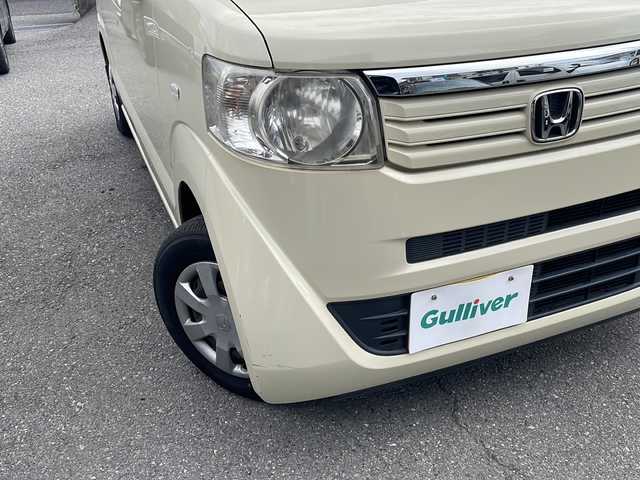 ホンダ Ｎ ＢＯＸ G Lパッケージ 埼玉県 2012(平24)年 5.1万km ヒダマリアイボリーパール 純正メモリーナビゲーション(VXM-128V)/AM/FM/CD/DVD/SD/ワンセグテレビ/バックカメラ/ETC/左側パワスライドドア/革調シートカバー/ドアバイザー/ＡＢＳ/横滑り防止装置/スペアキー１ヶ/保証書/取扱説明書