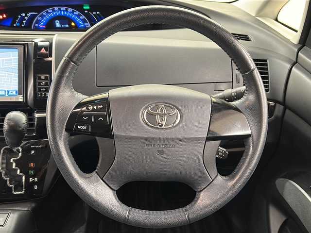 トヨタ エスティマ ハイブリッド アエラス 道央・札幌 2013(平25)年 7.1万km ホワイトパールクリスタルシャイン /ワンオーナー//４WD//純正メモリナビ//バックカメラ//クルーズコントロール//ETC//HIDヘッドライト//ウインカーミラー//純正ドライブレコーダー（前方録画）//スマートキー×２//両側パワースライドドア//運転席パワーシート//コーナーセンサー