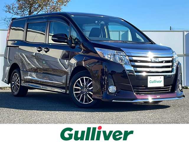 トヨタ ノア Si 岩手県 2015(平27)年 10万km ボルドーマイカメタリック 寒冷地仕様 モデリスタエアロ 純正8型ナビ バックC フルセグ Bluetooth 両側電動スライドドア ドラレコ ステアスイッチ ビルドインETC オートLEDライト フォグランプ 純正16AW  スマートキー