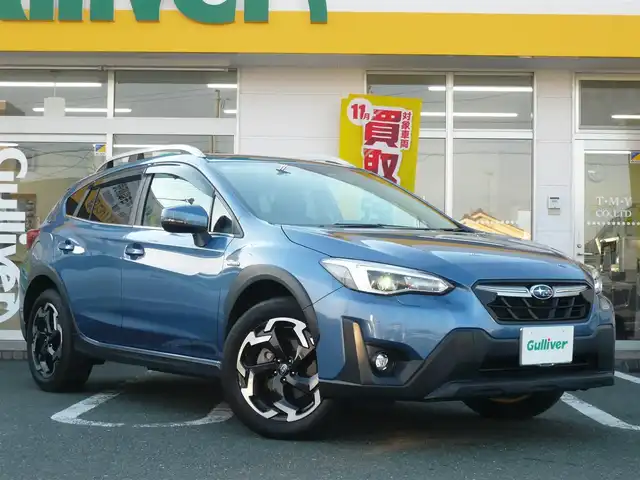 スバル ＸＶ ハイブリッド 2．0e－S アイサイト 静岡県 2020(令2)年 2.6万km ホライゾンブルーP 禁煙車/アイサイトコアテクノロジー/ブラインドスポット/Si-Drive/X-MODE/レーダークルーズコントロール/ルーフレール/オレンジステッチハーフレザー/ルーフレール/ドアバイザー/フロアマット/パドルシフト/スマートキー/新車保証書/取扱説明書