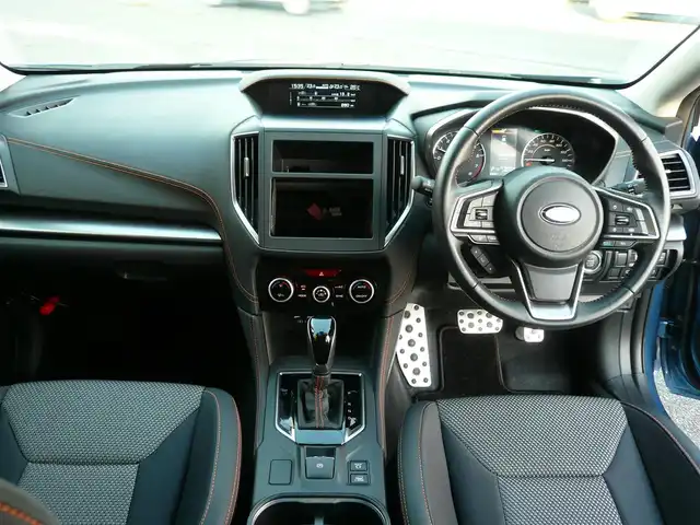 スバル ＸＶ ハイブリッド 2．0e－S アイサイト 静岡県 2020(令2)年 2.6万km ホライゾンブルーP 禁煙車/アイサイトコアテクノロジー/ブラインドスポット/Si-Drive/X-MODE/レーダークルーズコントロール/ルーフレール/オレンジステッチハーフレザー/ルーフレール/ドアバイザー/フロアマット/パドルシフト/スマートキー/新車保証書/取扱説明書