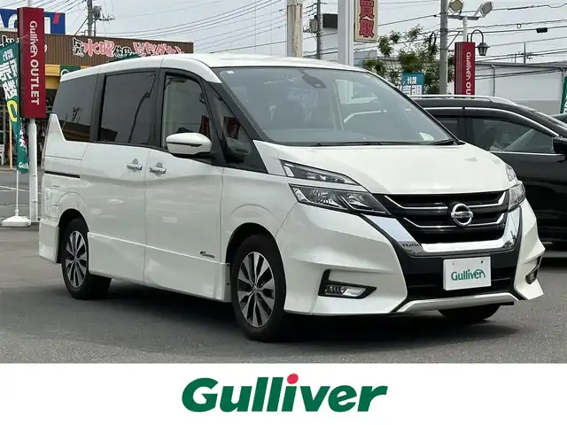 日産 セレナ ハイウェイスター 群馬県 2016(平28)年 6.9万km ブリリアントホワイトパール 純正ナビ　/・ＴＶ/・Bluetooth/・CD/DVD/SD再生　/・バックカメラ　/ＥＴＣ　　/クルーズコントロール　/エマージェンシーブレーキ　/リアサンシェード/ドアバイザー/ウィンカーミラー/LEDヘッドライト　/純正フロアマット　/純正アルミホイール　/ドラレコ