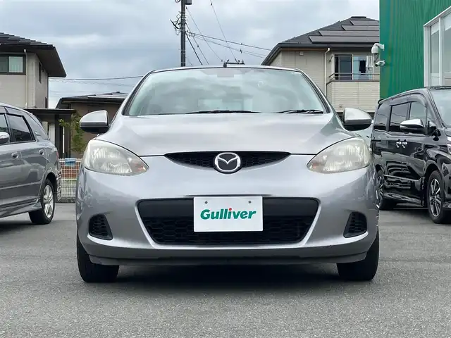 マツダ デミオ 13C－V 静岡県 2009(平21)年 9.6万km アルミニウムメタリック パワーステアリング/パワーウィンドウ/リモコンキー/オートエアコン/ETC/7インチメモリナビ（CD.DVD.BT.ワンセグ）/ドライブレコーダー/純正フロアマット/ABS/オートライト/Wエアバック