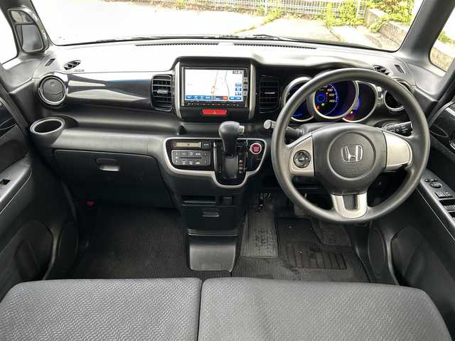 ホンダ Ｎ ＢＯＸ カスタム G Lパッケージ 福島県 2012(平24)年 10.7万km クリスタルブラックパール (株)IDOMが運営する【じしゃロン福島店】の自社ローン専用車両になります。こちらは現金またはオートローンご利用時の価格です。自社ローンご希望の方は別途その旨お申付け下さい/純正ナビ/フルセグＴＶ/Ｂｌｕｅｔｏｏｔｈ/両側パワースライドドア/ステアリングリモコン/ETC/フォグランプ/ドアバイザー/スマートキー