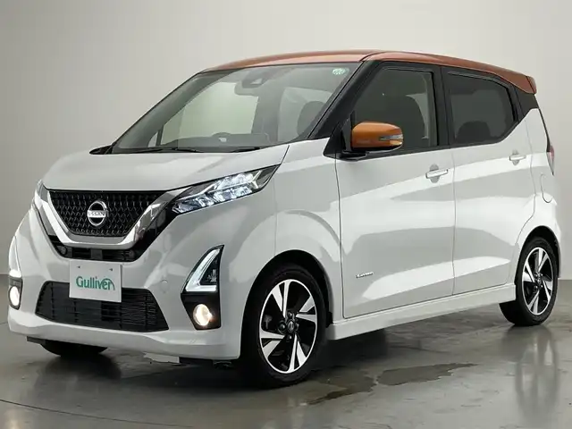 日産 デイズ HWS G ターボ プロパイロットED 愛知県 2019(令1)年 2.5万km プレミアムサンシャインオレンジメタリック/シルキーホワイト 純正ナビ　フルセグＴＶ　Ｂｌｕｅｔｏｏｔｈ　ＤＶＤ再生　アラウンドビューモニター　プロパイロット　追従クルコン　エマージェンシーブレーキ　スマートルームミラー　ＥＴＣ２．０　プッシュスタート　禁煙車