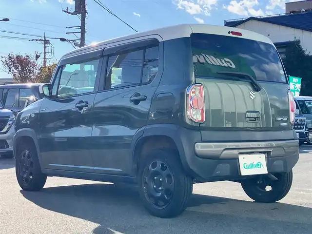 スズキ ハスラー F リミテッド 静岡県 2016(平28)年 6.6万km クールカーキパールメタリック/ホワイト2トーンルーフ SDナビ(CD/BT/フルセグ)/D席N席シートヒーター/エンジンスタートボタン/パワーウィンドウ/パワーステアリング/スマートキー/スペアキー１本/オートエアコン/純正フロアマット/ベンチシート/布シート/ABS/横滑り防止装置/盗難防止装置/オートライト/Wエアバッグ/衝突軽減システム