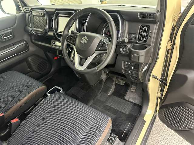 スズキ ハスラー Jスタイル ターボ 兵庫県 2021(令3)年 4.8万km シフォンアイボリーメタリック/ガンメタリック2トーン 純正SDナビ(CD/DVD/SD/Bluetooth/フルセグ）/前後ドライブレコーダー/追従型クルーズコントロール/コーナーセンサー/パドルシフト/シートヒーター/ターボ過給機/レーンキープアシスト/オートライト/オートマチックハイビーム/LEDヘッドライト/フォグライト/純正15インチアルミホイール/純正フロアマット/ETC/ドアバイザー