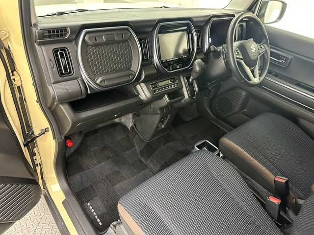 スズキ ハスラー Jスタイル ターボ 兵庫県 2021(令3)年 4.8万km シフォンアイボリーメタリック/ガンメタリック2トーン 純正SDナビ(CD/DVD/SD/Bluetooth/フルセグ）/前後ドライブレコーダー/追従型クルーズコントロール/コーナーセンサー/パドルシフト/シートヒーター/ターボ過給機/レーンキープアシスト/オートライト/オートマチックハイビーム/LEDヘッドライト/フォグライト/純正15インチアルミホイール/純正フロアマット/ETC/ドアバイザー