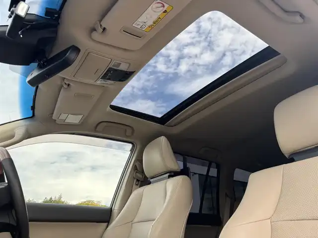 トヨタ ランドクルーザー プラド TX Lパッケージ 奈良県 2020(令2)年 2.1万km ブラック WALDエアロ/サンルーフ/carrozzeria9インチナビ（AVIC-RQ903）/（フルセグ／ＢＴ／ＣＤ／ＤＶＤ）/ALPINEヘッドレストモニター/ベージュレザーシート/レーダークルーズコントロール/バックカメラ/前後コーナーセンサー/プリクラッシュセーフティ/レーンキープアシスト/前席パワーシート/前席シートヒーター／エアーシート/前後ドライブレコーダー（CS-91FH）/ヘッドライトウォッシャー/ETC/ブロックタイヤ/NITROPOWER17インチAW/保証書/取り扱い説明書/スペアキーX1