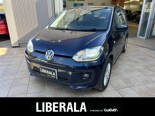 フォルクスワーゲン アップ！ ハイアップ！ 大阪府 2014(平26)年 11.3万km 紺 ハーフ革/シートヒーター/純正15インチAW/クルコン/バックソナー/CD/AUX/リモコンキー