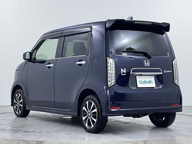 ホンダ Ｎ ＷＧＮ カスタム L ホンダセンシング 道央・札幌 2022(令4)年 3.4万km ミッドナイトブルービームM ・４WD/・ホンダセンシング　/・衝突軽減ブレーキ〈CMBS〉/・誤発進抑制機能/・アダプティブ・クルーズ・コントロール/・LKAS〈車線維持支援システム/・後方誤発進抑制機能/・純正8インチプレミアムインターナビ/・CD DVD BT USB AUX HDMI/・バックカメラ/・ビルトインETC/・ドライブレコーダー/・コーナーセンサー/・純正14インチアルミホイール/・LEDライト/オートハイビーム/・運転席　/  助手席シートヒーター/・ミラーヒーター/・スマートキー/・プッシュスタート/スペアキー1本/・取扱説明書/・保証書