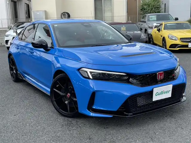 ホンダ シビック タイプR 神奈川県 2024(令6)年 0.1万km レーシングブルーパール ワンオーナー/純正メモリーナビ・地デジTV/純正USB/BT再生/バックモニター/ビルトインETC2.0/前後ドライブレコーダー/ホンダセンシング/レーダークルーズコントロール/衝突軽減ブレーキ/LKA/BSM/純正19インチAW/ブレンボブレーキ/LEDライト/プッシュスタート/スマートキー×2/純正フロアマット/保証書・取説あり