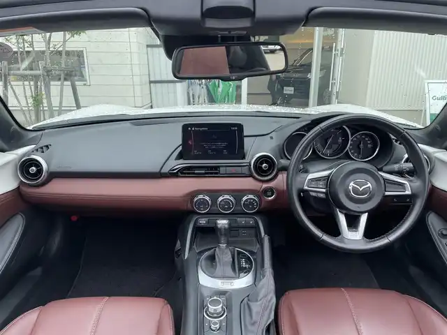 マツダ ロードスター ＲＦ VS 石川県 2018(平30)年 5.1万km スノーフレイクホワイトパールマイカ 純正メモリーナビ/CD/DVD/フルセグTV/バックカメラ/LEDヘッドライト/レザーシート/シートヒーター/スマートキー/プッシュスタート/レーダーブレーキ/ETC/電動オープン/パドルシフト/ブラインドスポットモニター