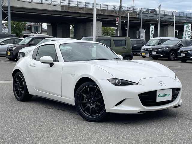 マツダ ロードスター ＲＦ VS 石川県 2018(平30)年 5.1万km スノーフレイクホワイトパールマイカ 純正メモリーナビ/CD/DVD/フルセグTV/バックカメラ/LEDヘッドライト/レザーシート/シートヒーター/スマートキー/プッシュスタート/レーダーブレーキ/ETC/電動オープン/パドルシフト/ブラインドスポットモニター