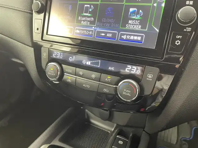 日産 エクストレイル ハイブリッド 20Xi 福井県 2018(平30)年 8.4万km チタニウムカーキ 純正ナビ/CD/DVD/Bluetooth/フルセグ/プロパイロット/エマージェンシーブレーキ/4X4-i/デジタルインナーミラー/アラウンドビューモニター/パワーバックドア/シートヒーター/横滑り防止/ETC