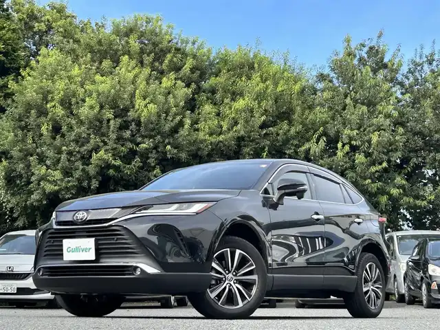 トヨタ ハリアー G 東京都 2021(令3)年 2.1万km プレシャスブラックパール ワンオーナー/純正ディスプレイオーディオ（ナビキット付き）/・Bluetoothオーディオ/USBオーディオ/・Apple CarPlay/AndroidAuto/ブラインドスポットモニター/トヨタセーフティセンス/パワーバックドア/パワーシート（運転席）/デジタルインナーミラー/純正ビルトインETC2.0/取扱説明書/保証書/スペアキー1本