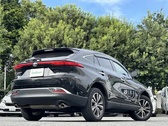 トヨタ ハリアー G 東京都 2021(令3)年 2.1万km プレシャスブラックパール ワンオーナー/純正ディスプレイオーディオ（ナビキット付き）/・Bluetoothオーディオ/USBオーディオ/・Apple CarPlay/AndroidAuto/ブラインドスポットモニター/トヨタセーフティセンス/パワーバックドア/パワーシート（運転席）/デジタルインナーミラー/純正ビルトインETC2.0/取扱説明書/保証書/スペアキー1本