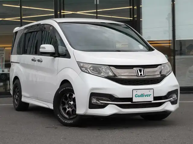 ホンダ ステップワゴン スパーダ クールスピリット 茨城県 2016(平28)年 9.5万km ホワイトオーキッドパール 純正ナビ/【DISC・ラジオ・TV・iPod・SD・USB・BT・VTR・AUX・HDMI】/シートヒーター/両側パワスラ/パドルシフト/レーダークルコン/ETC/Bカメラ/前方ドラレコ/アイドリングストップ/ステリモ/横滑り防止装置/レーンキープアシスト/衝突被害軽減システム/オートライト/Fフォグ/LEDライト