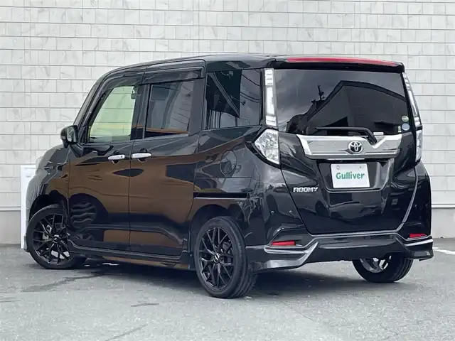 トヨタ ルーミー カスタムG－T 愛知県 2019(平31)年 8.4万km ブラックマイカメタリック モデリスタフルエアロ/LEONIS16インチアルミホイール/純正SDメモリーナビ/フルセグTV(キャンセラーあり)/バックカメラ/CD/DVD再生/ETC(新セキュリティ対応)/ミュージックサーバー(SD録音)/Bluetooth接続/クルーズコントロール/両側パワースライドドア/純正フロアマット/ウォークスルー(1列目)/LEDヘッドライト/オートマチックハイビーム/横滑り防止装置/衝突軽減ブレーキ/ドライブレコーダー(前後)/スマートキー/プッシュスタート