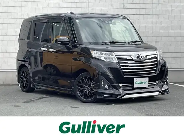トヨタ ルーミー カスタムG－T 愛知県 2019(平31)年 8.4万km ブラックマイカメタリック モデリスタフルエアロ/LEONIS16インチアルミホイール/純正SDメモリーナビ/フルセグTV(キャンセラーあり)/バックカメラ/CD/DVD再生/ETC(新セキュリティ対応)/ミュージックサーバー(SD録音)/Bluetooth接続/クルーズコントロール/両側パワースライドドア/純正フロアマット/ウォークスルー(1列目)/LEDヘッドライト/オートマチックハイビーム/横滑り防止装置/衝突軽減ブレーキ/ドライブレコーダー(前後)/スマートキー/プッシュスタート