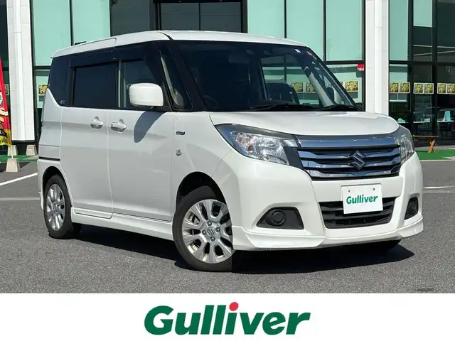 スズキ ソリオ HV MX 奈良県 2018(平30)年 4.7万km ピュアホワイトP 社外７インチナビ(AVIC-RWS901)　/フルセグテレビ　/ｂｌｕｅｔｏｏｔｈ　/ビルトインＥＴＣ　/純正フロアマット　/片側パワースライドドア　/デュアルカメラブレーキサポート　/アダブティブクルーズコントロール　/クリアランスソナー/パーソナルテーブル（運転席と助手席）