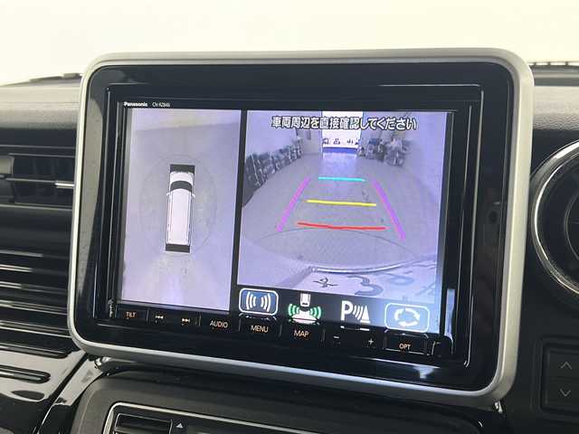 スズキ スペーシア カスタム HYBRID XS 宮城県 2019(平31)年 2.9万km ピュアホワイトパール/ブラック2トーン 禁煙車/両側パワースライドドア/運転席シートヒーター/ヘッドアップディスプレイ/スズキセーフティーサポート/・デュアルセンサーブレーキサポート/・パーキングソナー/・車線逸脱警報/・オートマチックハイビーム/・横滑り防止機能/純正8インチナビ/・BT.CD.DVD.SD/全周囲カメラ/フルセグテレビ/ETC/前方ドライブレコーダー/プッシュスタート/スマートキー/革巻きステアリング/ステアリングスイッチ/ハーフレザーシート/純正フロアマット/ロールサンシェード/シートバックテーブル/純正ドアバイザー/LEDヘッドライト/LEDフォグランプ/純正15インチアルミホイール/アイドリングストップ/コーナーセンサー