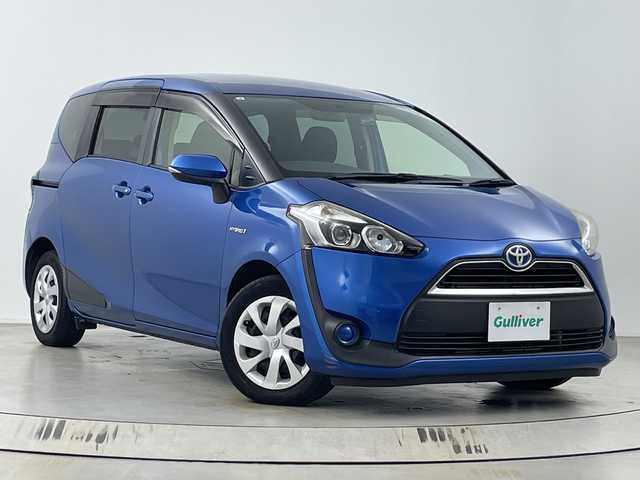 トヨタ シエンタ ハイブリッド G 埼玉県 2015(平27)年 7.2万km コバルトブルーメタリック 純正ナビ　/バックカメラ　/両側パワースライドドア　/Ｂｌｕｅｔｏｏｔｈ　/フルセグＴＶ　/ＣＤ／ＤＶＤ再生　/スマートキー　/スペアキー　/前後ドライブレコーダー　/ビルトインＥＴＣ　/純正フロアマット