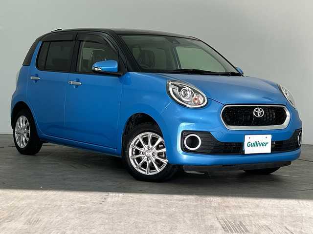 トヨタ パッソ モーダ　Gパッケージ 三重県 2017(平29)年 2.7万km ブラックマイカメタリック/ファインブルーマイカメタリック 2トーン /禁煙車 //純正SDナビ（NSCD-W66）//ワンセグTV //コーナーセンサー　//LEDヘッドライト//衝突軽減ブレーキ //レーンキープアシスト //オートライト //電動格納ミラー//スマートキー//プッシュスタート//PCS//LKA//フロアマット//ドアバイザー