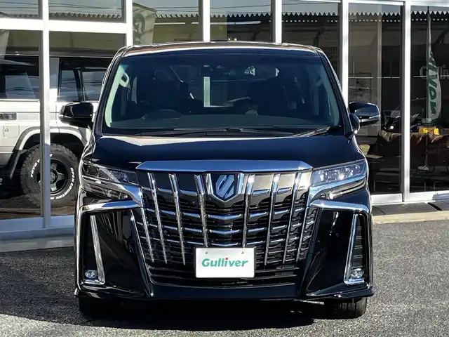 トヨタ アルファード S Cパッケージ 山口県 2020(令2)年 13.7万km ブラック 純正ディスプレイオーディオ/＆ナビ＆バックカメラ/純正フロアマット/純正ドアバイザー/純正18インチアルミ/サンルーフ/黒合皮シート/フロントパワーシート/＆シートヒーター/ステアリングヒーター/オートハイビーム/プリクラッシュセーフティ/レーダークルーズコントロール/ビルトインETC2.0