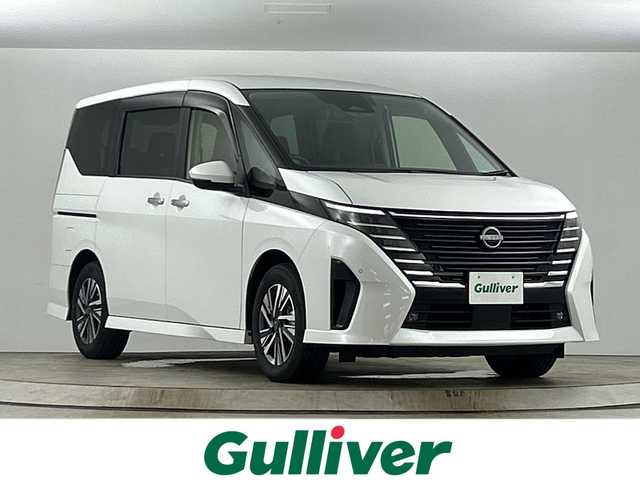日産 セレナ e－パワー ハイウェイスター V 愛知県 2024(令6)年 0.8万km プリズムホワイト 禁煙車/純正12.3型ナビ/（Bluetooth/USB/フルセグTV）/アラウンドビューモニター/ビルトインETC2.0/前方ドラレコ/両側パワースライドドア/インテリジェントルームミラー/ワイヤレス充電/プロパイロット/BSM/エマージェンシーブレーキ/レーンキープアシスト/LEDヘッドライト/オートライト/オートハイビーム/前後ソナー/電動パーキングブレーキ/オートブレーキホールド/プッシュスタート/スマートキー×２