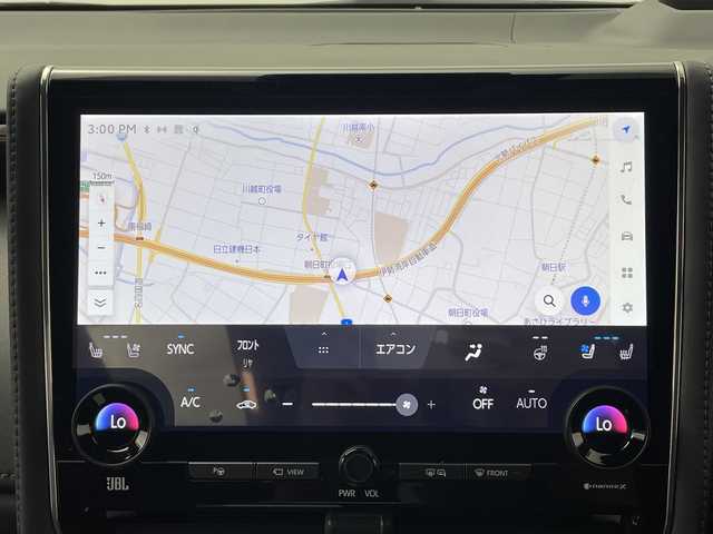 トヨタ アルファードハイブリット エグゼクティブ ラウンジ 三重県 2023(令5)年 2.6万km ブラック 禁煙車/ワンオーナー/純正ナビ/（CD/DVD/BT/AppleCarPlay/AndroidAuto）/フルセグTV/左右独立ムーンルーフ/14インチフリップダウンモニター/JBLスピーカー/デジタルインナーミラー/シートヒーター/ベンチレーション/パノラミックビューモニター/ブラインドスポットモニター/カラーヘッドアップディスプレイ/ステアリングヒーター/後席用パワーサイドサンシェード/純正19インチアルミホイール