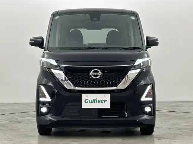 日産 ルークス HWS X プロパイロットED 福岡県 2021(令3)年 1.3万km ブラック 純正ナビ（ＢＴ，フルセグＴＶ）　/アラウンドビューモニター　/プロパイロット　/インテリジェントクルコン　/コーナーセンサー　/エマージェンシーブレーキ　/レーンキープ　/純正１４インチＡＷ　/ＬＥＤアルミホイール/プッシュスタート/ステアリングリモコン/アイドリングストップ