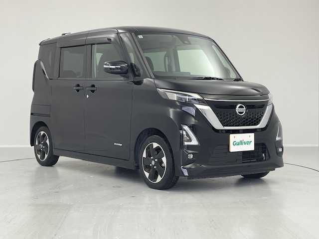日産 ルークス HWS X プロパイロットED 茨城県 2021(令3)年 1.3万km ブラック 純正ナビ（ＢＴ，フルセグＴＶ）　/アラウンドビューモニター　/プロパイロット　/インテリジェントクルコン　/コーナーセンサー　/エマージェンシーブレーキ　/レーンキープ　/純正１４インチＡＷ　/ＬＥＤアルミホイール/プッシュスタート/ステアリングリモコン/アイドリングストップ