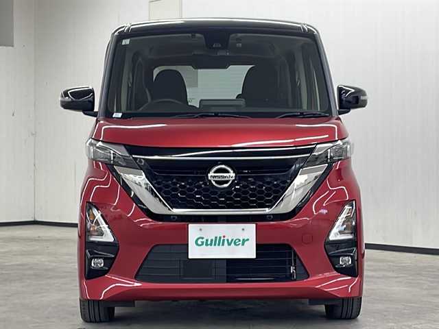 日産 ルークス HWS Gターボ プロパイロットED 長崎県 2021(令3)年 3万km スパークリングレッド/ブラック 純正ナビ/アラウンドビューモニター/CD/DVD/Bluetooth/USB/プッシュスタート/スマートキー/両側パワースライドドア/ハンズフリーオートスライドドア/純正15インチアルミ/プロパイロット/先行車発信告知/誤発進制御/道路標識表示/レーダークルーズコントロール/ドライブレコーダー/純正フロアマット/電動格納ミラー/ステアリングスイッチ/リアサーキュレーター/シートバックテーブル/リアサンシェード